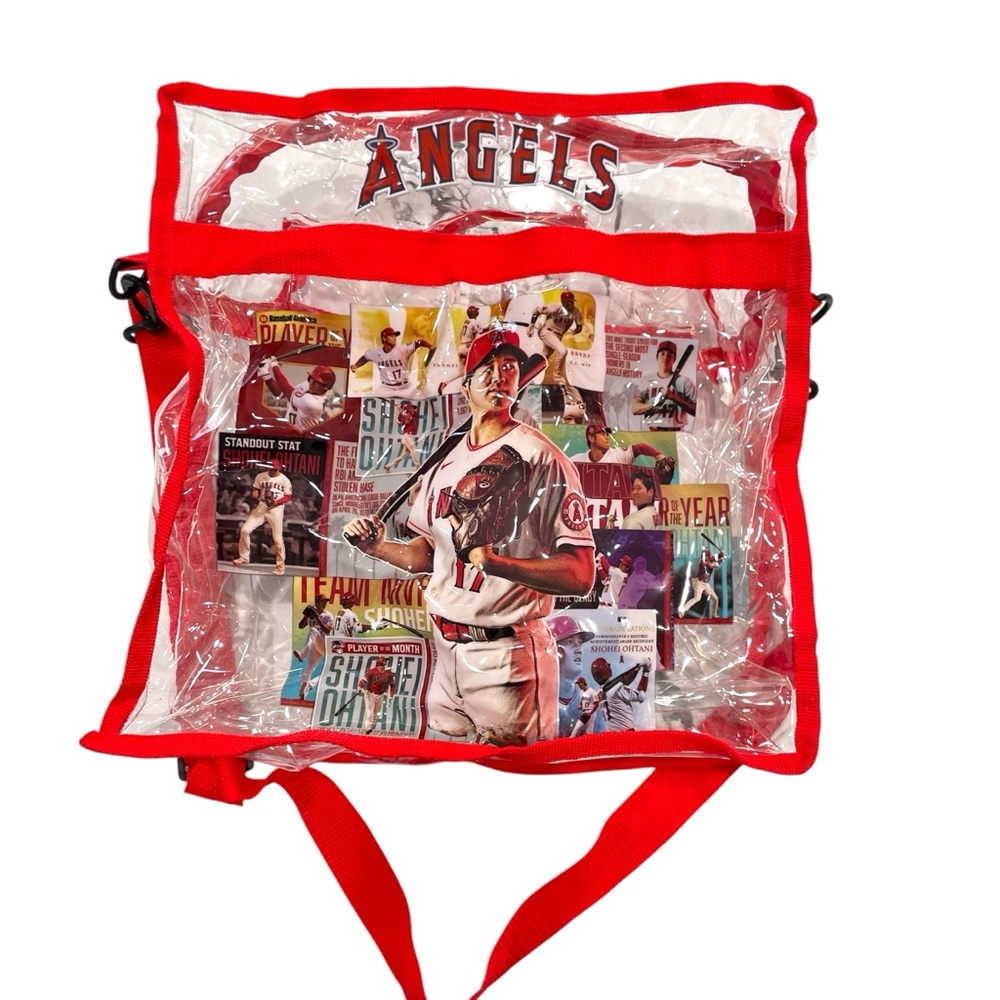 NWOT MLB Anaheim Angels Clear Zipper Shoulder Tote Shohei Ohtani